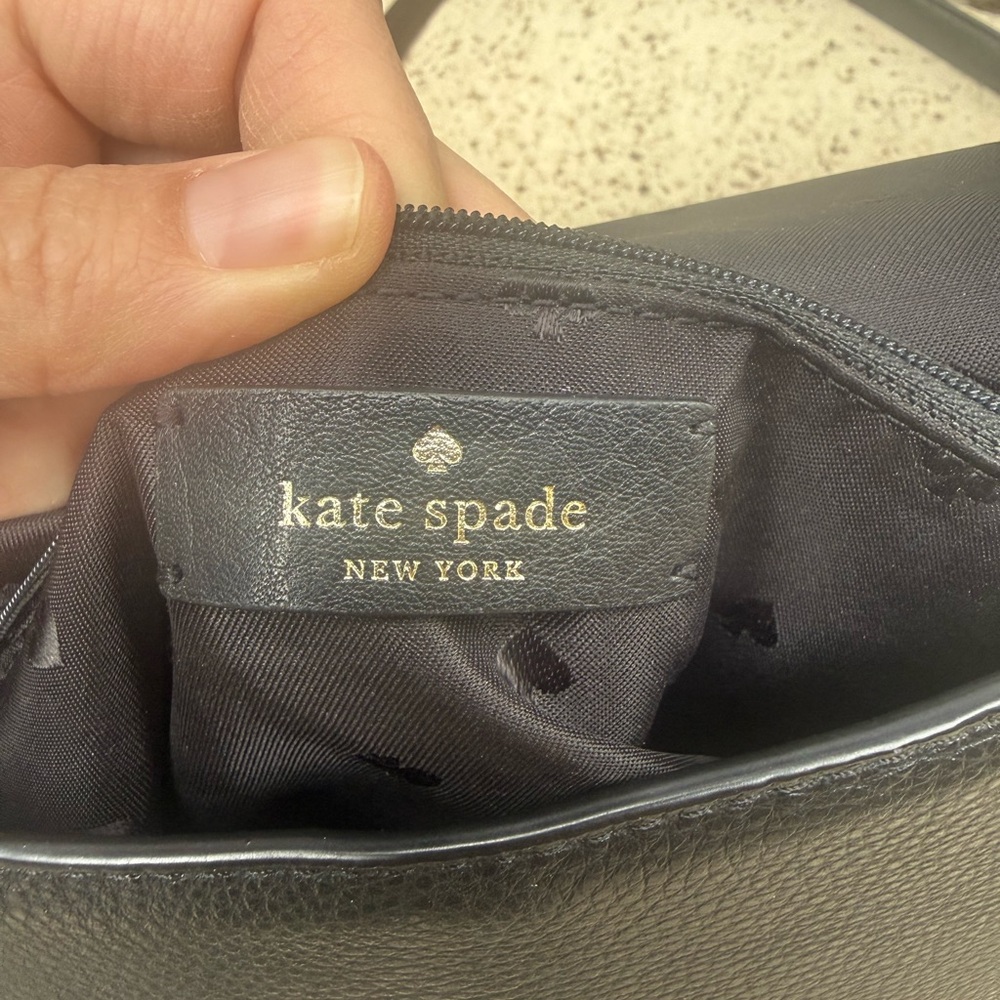 Kate Spade Black Pebbled Leather Shoulder Bag - Picture 3 of 8